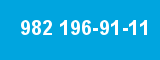 982 196-91-11 982 196-91-11